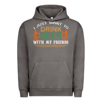 Pigment Tornado i just want to drink with my friends Urban Hoodie - linhVisuals
