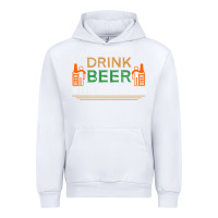 White i just want to drink with my friends Urban Hoodie - linhVisuals