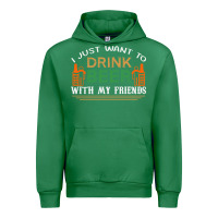 Emerald i just want to drink with my friends Urban Hoodie - linhVisuals