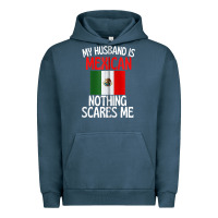 Pigment Midnight Navy my husband is mexican nothing scares me funny husband zip hoodie Urban Hoodie - linhVisuals