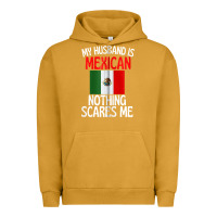 Pigment Peanut Butter my husband is mexican nothing scares me funny husband zip hoodie Urban Hoodie - linhVisuals