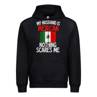 Black my husband is mexican nothing scares me funny husband zip hoodie Urban Hoodie - linhVisuals
