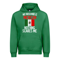 Emerald my husband is mexican nothing scares me funny husband zip hoodie Urban Hoodie - linhVisuals