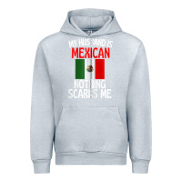 Heather Grey my husband is mexican nothing scares me funny husband zip hoodie Urban Hoodie - linhVisuals
