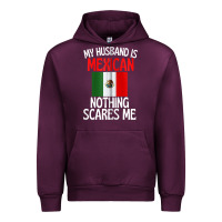 Mauve Wine my husband is mexican nothing scares me funny husband zip hoodie Urban Hoodie - linhVisuals
