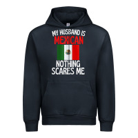 Navy my husband is mexican nothing scares me funny husband zip hoodie Urban Hoodie - linhVisuals