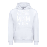White basketball t  shirt basketball mom life t  shirt Urban Hoodie - linhVisuals