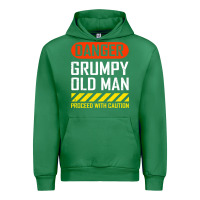 Emerald funny danger grumpy old man sarcastic saying, retirement t shirt Urban Hoodie - linhVisuals