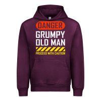 Mauve Wine funny danger grumpy old man sarcastic saying, retirement t shirt Urban Hoodie - linhVisuals