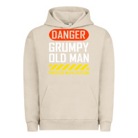 Pigment French Oak funny danger grumpy old man sarcastic saying, retirement t shirt Urban Hoodie - linhVisuals