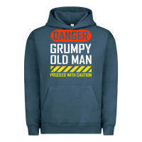 Pigment Midnight Navy funny danger grumpy old man sarcastic saying, retirement t shirt Urban Hoodie - linhVisuals