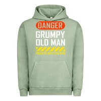 Pigment Oil Green funny danger grumpy old man sarcastic saying, retirement t shirt Urban Hoodie - linhVisuals