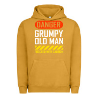 Pigment Peanut Butter funny danger grumpy old man sarcastic saying, retirement t shirt Urban Hoodie - linhVisuals