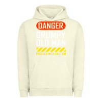 Pigment Pistachio funny danger grumpy old man sarcastic saying, retirement t shirt Urban Hoodie - linhVisuals