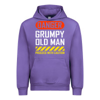 Tulip funny danger grumpy old man sarcastic saying, retirement t shirt Urban Hoodie - linhVisuals