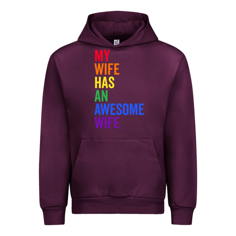 My Wife Has An Awesome Wife Funny Lesbian Wedding Gift T Shirt Urban Hoodie by linhVisuals | Teevron