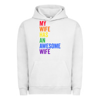 Pigment Lunar Rock my wife has an awesome wife funny lesbian wedding gift t shirt Urban Hoodie - linhVisuals