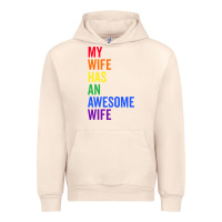 Sandshell my wife has an awesome wife funny lesbian wedding gift t shirt Urban Hoodie - linhVisuals