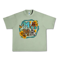 Oil Green sunflowers hexagon frame mama Urban Heavy Tee - Jasminsmagicworld