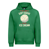 Emerald funny volleyball if you want a soft serve volleyball t shirt Urban Hoodie - linhVisuals