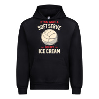 Black funny volleyball if you want a soft serve volleyball t shirt Urban Hoodie - linhVisuals