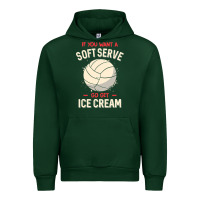 Forest Green funny volleyball if you want a soft serve volleyball t shirt Urban Hoodie - linhVisuals