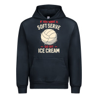 Navy funny volleyball if you want a soft serve volleyball t shirt Urban Hoodie - linhVisuals