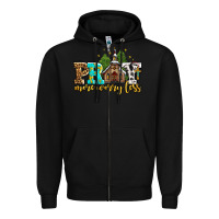 Black pray more worry less with church Zipper Hoodie - AdoDesignShop