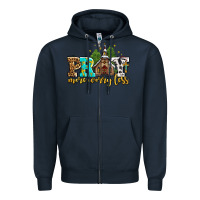 Navy pray more worry less with church Zipper Hoodie - AdoDesignShop