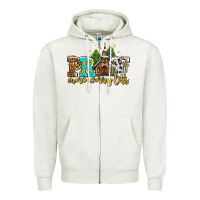 Oatmeal Heather pray more worry less with church Zipper Hoodie - AdoDesignShop