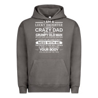 Pigment Tornado i am a lucky daughter i have a crazy dad grumpy old man t shirt Urban Hoodie - linhVisuals