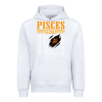 White pisces facts t shirt pisces birthday gifts Urban Hoodie - linhVisuals