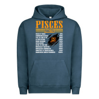 Pigment Midnight Navy pisces facts t shirt pisces birthday gifts Urban Hoodie - linhVisuals
