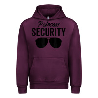 Mauve Wine princess security dad boyfriend husband pregnancy t shirt Urban Hoodie - linhVisuals