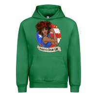 Emerald puerto rican girl strong t shirt puerto rico pride boricua Urban Hoodie - linhVisuals