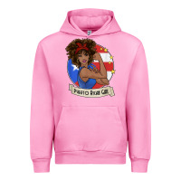 Fuchsia Pink puerto rican girl strong t shirt puerto rico pride boricua Urban Hoodie - linhVisuals