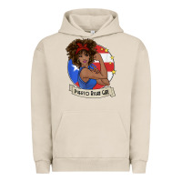Pigment French Oak puerto rican girl strong t shirt puerto rico pride boricua Urban Hoodie - linhVisuals