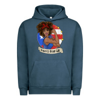 Pigment Midnight Navy puerto rican girl strong t shirt puerto rico pride boricua Urban Hoodie - linhVisuals