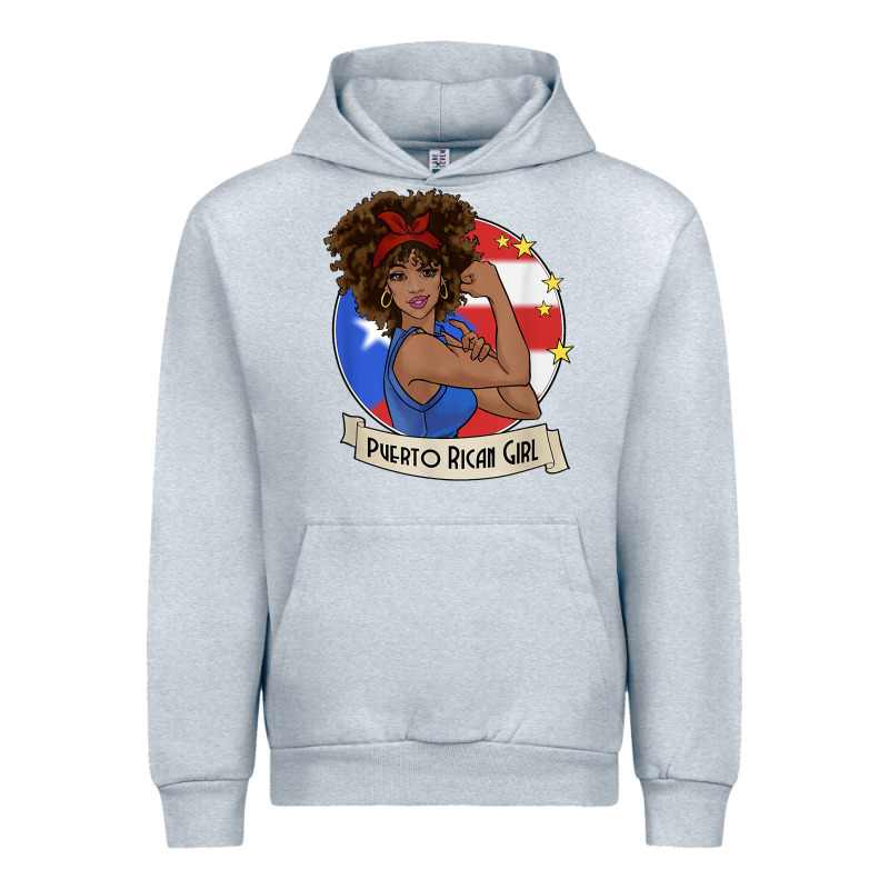 Puerto Rican Girl Strong T Shirt Puerto Rico Pride Boricua Urban Hoodie by linhVisuals | Teevron