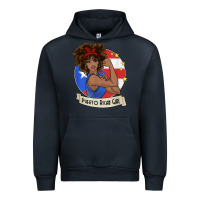 Navy puerto rican girl strong t shirt puerto rico pride boricua Urban Hoodie - linhVisuals
