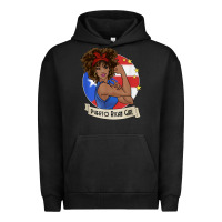 Pigment Black puerto rican girl strong t shirt puerto rico pride boricua Urban Hoodie - linhVisuals