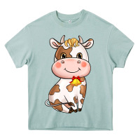 Arona Cartoon Cow Heavy Core Tee - HowdyJamesFarm