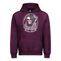 Mauve Wine santa muerte female deity mexican satanic dead sugar skull tank top Urban Hoodie - linhVisuals