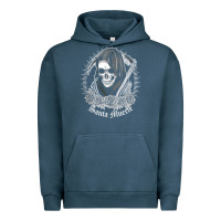 Pigment Midnight Navy santa muerte female deity mexican satanic dead sugar skull tank top Urban Hoodie - linhVisuals
