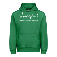 Emerald red friday military remember everyone deployed heartbeat t shirt Urban Hoodie - linhVisuals