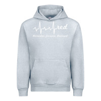 Heather Grey red friday military remember everyone deployed heartbeat t shirt Urban Hoodie - linhVisuals