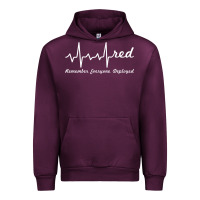 Mauve Wine red friday military remember everyone deployed heartbeat t shirt Urban Hoodie - linhVisuals