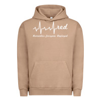 Pigment Burro red friday military remember everyone deployed heartbeat t shirt Urban Hoodie - linhVisuals