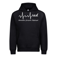 Black red friday military remember everyone deployed heartbeat t shirt Urban Hoodie - linhVisuals