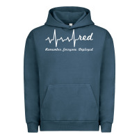 Pigment Midnight Navy red friday military remember everyone deployed heartbeat t shirt Urban Hoodie - linhVisuals